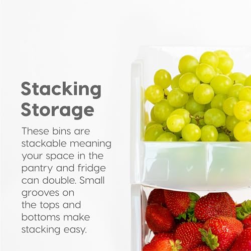 IRIS USA 8-Pack, Large Clear Stackable Storage Bins - Image 5