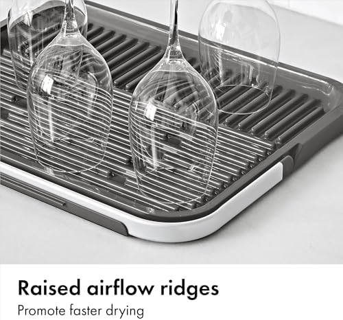 OXO Good Grips Compact Drying Rack with Dish Rest - Image 3