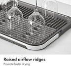 OXO Good Grips Compact Drying Rack with Dish Rest - Image 3