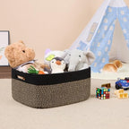 MiniArk Large Storage Baskets for Shelves, 17 x 13 x 7.5” Closet Organizers Bins for Clothes Blanket Towels, Baby Nursery, Toy Baskets Box, Woven Rope Baskets, 2 Packs Woven Brown - Image 5