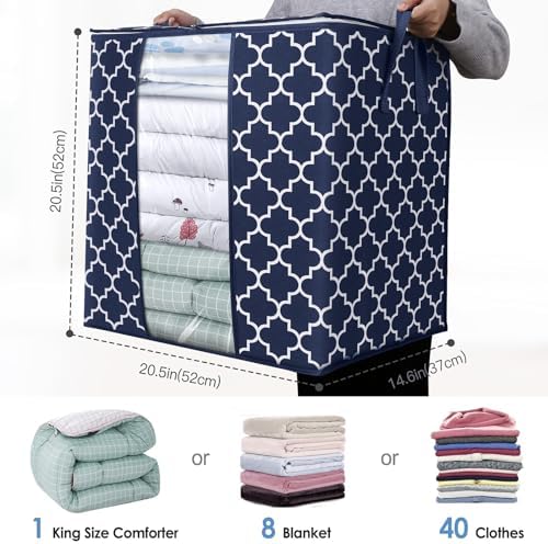 Storage Bags 4 Pack 100L Clothes Organization and Storage Containers - Image 2