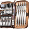 Nicpro 20PCS Metal Mechanical Pencil Set in Leather Case by Nicpro