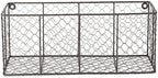 DII Chicken Wire Collection Farmhouse Vintage Wall Baskets, Medium Basket, Vintage Grey - Image 3