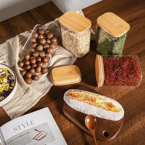 D2scrma 37oz/1.2Qt Rectangle Glass Storage Containers with Lids 4-Pack - Image 6