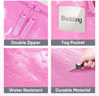 TICONN 8 Pack Extra Large Moving Bags Heavy Duty with Zippers & Carrying Handles, Durable Storage Bags Moving Boxes for Closet Organizers and Storage (8 Pack, Pink) - Image 6