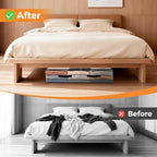 8 Pack Under Bed Storage Bags, 75L Foldable Clear Containers with Handles - Image 6