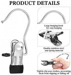 Yinder 150 Pcs Boot Hanger Clips Laundry Hooks Stainless Steel Hooks,Black - Image 3