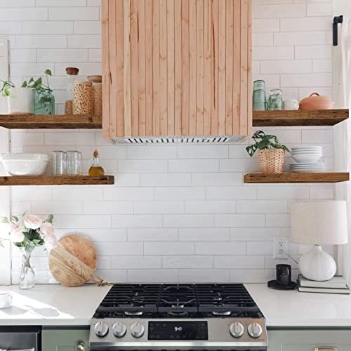 QEEIG Floating Shelves for Wall Small Shelf (Brown, Set of 4, 15.7" x 6.7") - Image 4