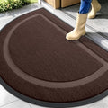 OLANLY Half Circle Front Door Mat Outside 59x34 All-Season Rubber Doormat by OLANLY