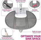 Sink Topper Bathroom Sink Cover for Counter Space, Standard Black - Image 6