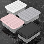 14 Quart Basic Clear Storage Box with Pink Lid (Pack of 2) - Image 7
