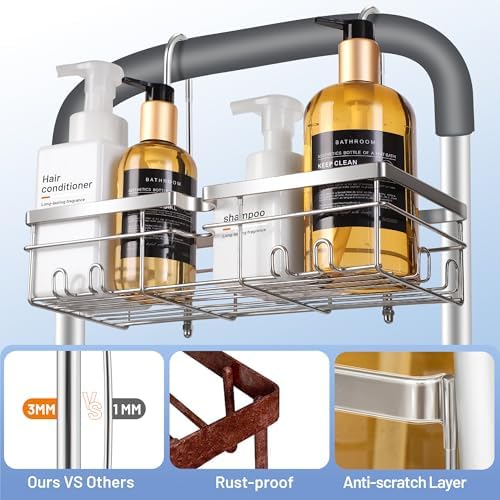 YUOROS 304 Stainless Steel Shower Caddy for Shower Chair - Image 5