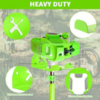 Upgraded Trimmer Rack Wall Mount - 8" Heavy Duty Weed Eater Hanger for Garage Wall, Garden Power Tool Holder Organizer Hooks for Grass Trimmer, Hedge Trimmer, Leaf Blower and Chainsaw, Green, 4 Pack - Image 5