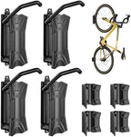 monTEK Heavy Duty Swivel Bike Wall Mount Holds Up to 77lbs, 4 Pack by monTEK