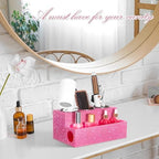 Honeydak Pink Rhinestone Hair Tool Holder for Dryer Curling Iron Combs - Image 4