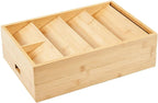 Bamboo Expandable Flatware Drawer Organizer Stackable Bamboo Silverware Drawer Organizer – 2-Tier Kitchen Utensil Tray with Compartments, Flatware Organizer for Spoons by Unknown