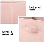 MaidMAX Fabric Storage Bins 10.5×10.5×11, Foldable Cloth Cube Storage, Pink - Image 5