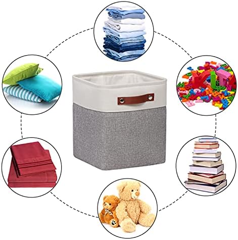 Fabric Storage Cubes 10.5x10.5x11in, Cube Storage Bins Organizers - Image 4