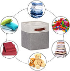 Fabric Storage Cubes 10.5x10.5x11in, Cube Storage Bins Organizers - Image 4