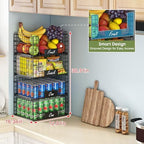JKsmart 4 Pack XXL Stackable Wire Baskets for Pantry Organizers and Storage - Image 2