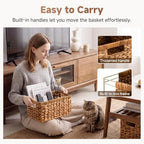 StorageWorks Decorative Baskets, Hyacinth Storage Baskets for Organizing - Image 4