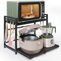 NETEL 2 Tier Expandable Microwave Stand countertop,Microwave Oven Rack by NETELOfficial