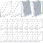 Marsui 20 Pcs Clear Acrylic Magazine Holder with Handle Desk Organizer by Marsui