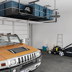 FLEXIMOUNTS 3x8 Overhead Garage Ceiling Storage Rack, 2 Pack, Black - Image 6