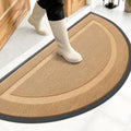 OLANLY Half Circle Front Door Mat Outside 47x23 All-Season Rubber Doormat by OLANLY