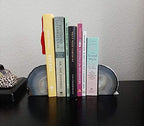 AMOYSTONE Natural Agate Bookends Weighted Book Stopper for Large Hardcovers - Image 6