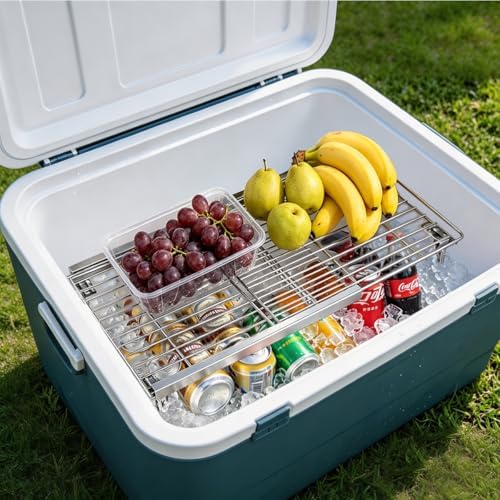Orgneas Expandable Freezer Shelf Cooler Shelf Organizer 15.8"-22" - Image 3