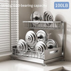 Saydear L-Shaped Under Sink Organizer, 2-Tier Pull-out Cabinet Rack 1-Pack - Image 4
