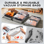 15 Combo Travel Vacuum Storage Bags with Portable Cordless Electric Pump - Image 6