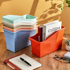 CHUNNIN 6 Pack Boho Book Bins Magazine and File Holders for Classroom - Image 4