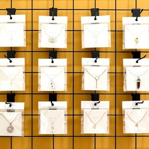 Gridwall Hooks 4 Inch, 100PC Heavy Duty Black Display Hooks for Grid Wall Panels, Grid Wall Accessory for Retail Store, Home Stroage, Garage, Trade Show - Image 5