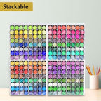 Krafetto 2 Pack 64-Grid Paint Organizer for 2 Oz Bottles, Wall Mount - Image 6