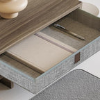 Fenge Triple Monitor Stand with Storage Drawer, Adjustable Length and Angle - Image 4