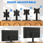 Rfiver Universal Swivel Tabletop TV Stand for Flat Screens 23-43 Inch - Image 4