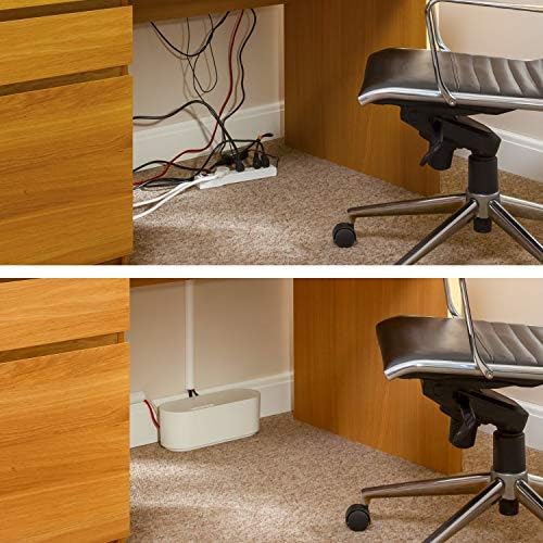 D-Line Small White Cable Management Box and D-Line White Cable Tube Bundle … - Image 4