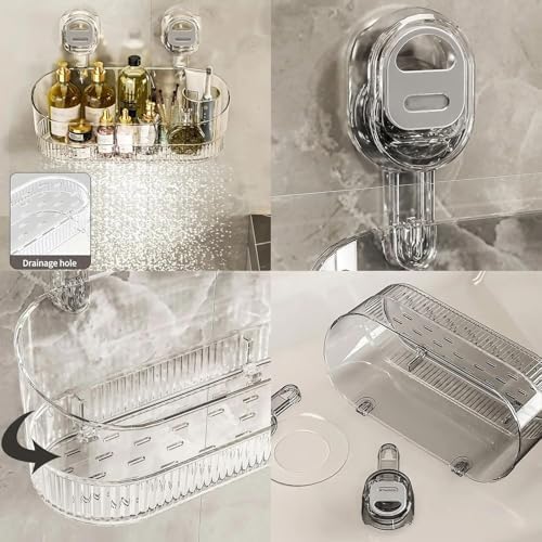 No-Drill Bathroom Suction Storage Box – Large Capacity & Strong Load-Bearing (2PCS-B) - Image 7
