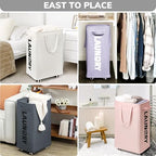 Goodpcik 2-Pack Rolling Laundry Hamper with Wheels, Hamper for Dorm, 75L - Image 6
