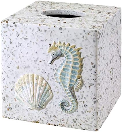Avanti Linens - Tissue Box Cover, Standard Size Tissue Holder for Home by AvantiHomeSince1969