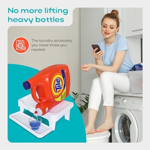 Skywin Laundry Detergent Holder Shelf for Laundry Room - 1 Pack - White - Image 5