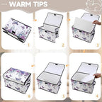 Fabric Storage Bins with Lids,Under Bed Storage Containers 3Pack - Image 3