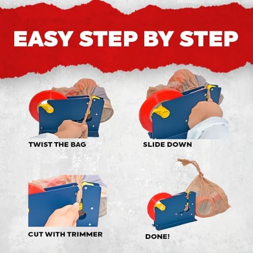 MAT Food Saver UPVC Tape Yellow (Pack of 10) - 1/2 x 180 yds. Poly Bag Sealing Tape for Wrapping, Packaging, and Airtight Food Storage - Image 3