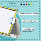Tarifold Desktop Reference Display System, 40 Pockets, Expandable, Yellow - Image 3