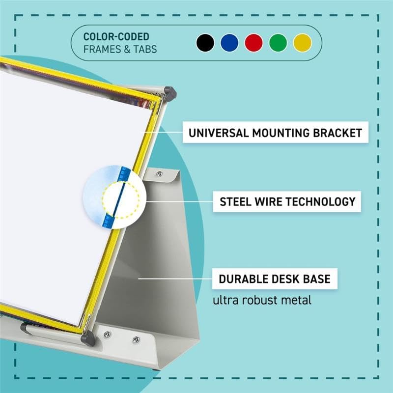 Tarifold Desktop Reference Display System, 60 Pockets, Yellow - Image 3