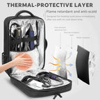 AUROTIER Barber Bag with Insulated Pocket, Portable Backpack for Clippers and Supplies, Travel Hairstylist Smart Bag, Hairdresser Case, Water-resistant, Black - Image 3
