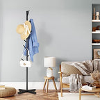 ZOZOE Coat Rack with 8 Hooks, Black Adjustable Coat Rack Stand - Image 6