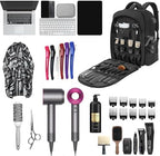 Barber Supplies Bag, Portable Backpack for men, Travel Clipper Tool Bookbag - Image 5